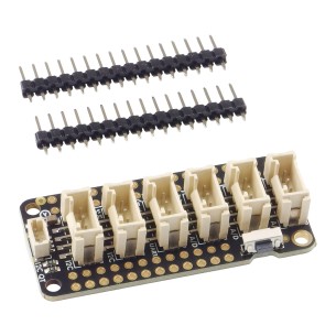 Grove and Stemma QT FeatherWing - module with connectors for Feather