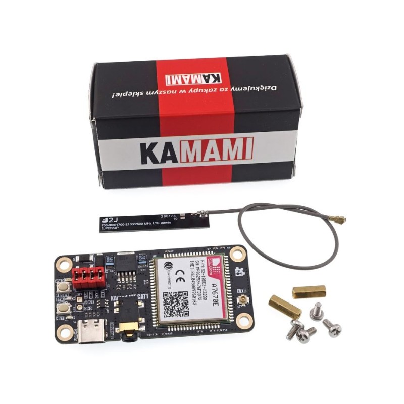 KAmod LTE CAT1 - HAT GSM/GPRS з модулем A7670E-LASE для Raspberry Pi