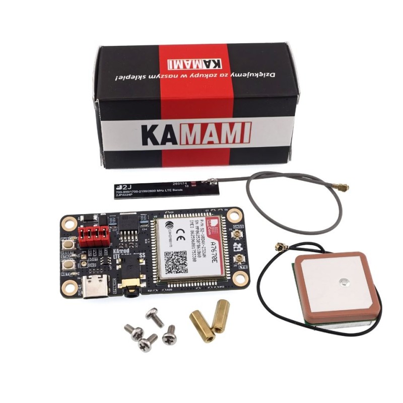 KAmod LTE CAT1-GNSS - HAT GSM/GPRS/GNSS з модулем A7670E-FASE для Raspberry Pi