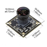 ArduCAM Fisheye Low Light USB Camera - kamera USB 2MP z sensorem IMX291 i mikrofonem