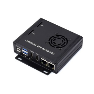 Zestaw płyty bazowej Dual Ethernet dla Raspberry Pi CM5 z obsługą 4G / 5G, obudową i zasilaczem - Waveshare 33063