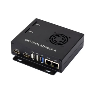 Zestaw płyty bazowej Dual Ethernet 1G / 2.5G dla Raspberry Pi CM5, z obudową i zasilaczem - Waveshare 33060