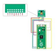 HM01B0 QVGA Camera - module with QVGA camera HM01B0 320x320 for Raspberry Pi Pico