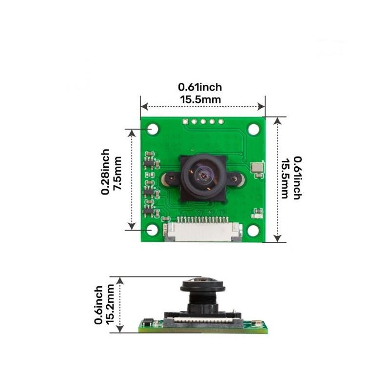 ArduCAM 5MP OV5647 Fisheye Camera - камера з 5MP сенсором OV5647 для Raspberry Pi