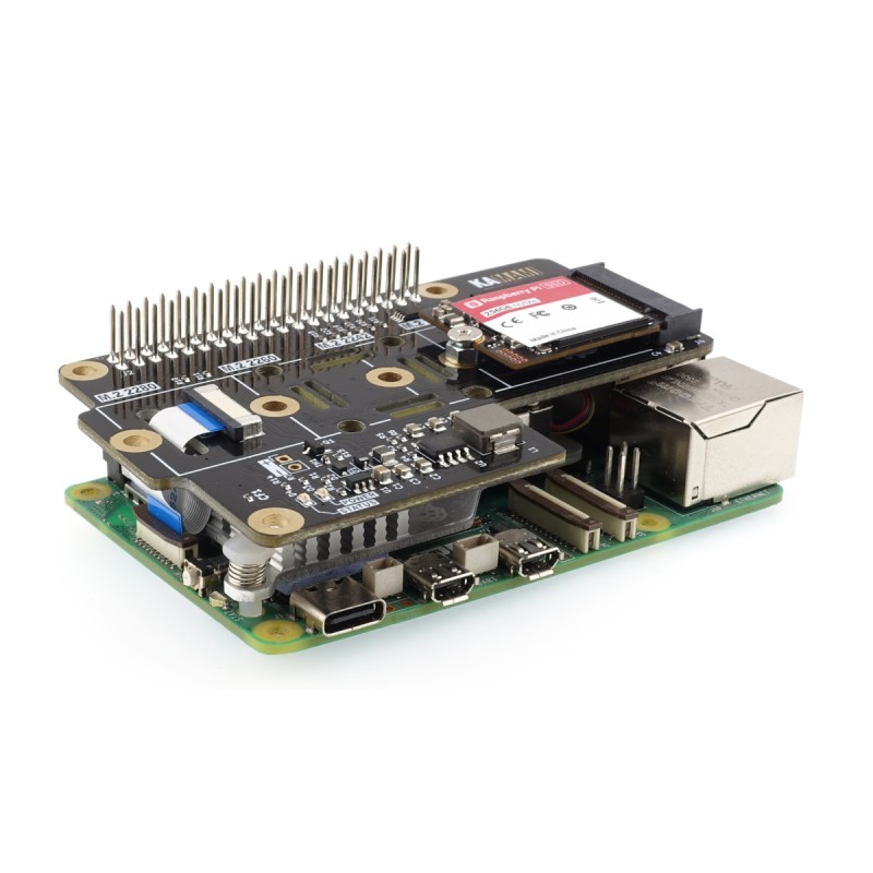 KAmodRPi5 PCIe-M.2 V1 - адаптер NVME M.2 для Raspberry Pi 5