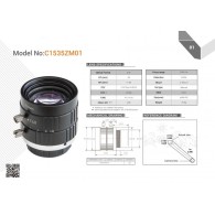 C1535ZM01 - Obiektyw 35mm C-Mount do kamery Raspberry Pi HQ