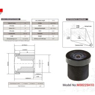 M30225H10 - obiektyw 170° 1/3″ M12 o ogniskowej 2,3mm