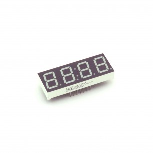Yellow 7-segment clock display - 0.56" digit height