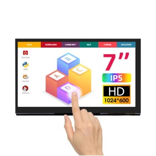 7-calowy monitor dotykowy IPS 1024x600 HDMI - ekran do Raspberry Pi