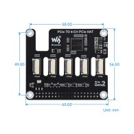 PCIe expansion board dimensions