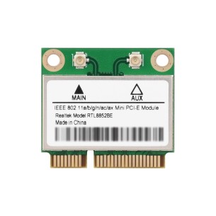 MiniPCIe WiFi 6 RTL8852BE Network Card Module + Bluetooth 5.2 with Antennas 2.4 / 5 GHz - Waveshare 31594