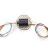 Miniature Slip Ring - 12mm diameter, 6 wires, max 240V @ 2A
