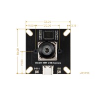 Moduł kamery USB 4K 8MP IMX415, Autofokus, Podwójny mikrofon - Waveshare 33562