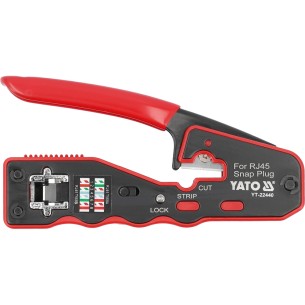Szczypce do zaciskania wtyków przelotowych RJ45 - Yato YT-22440
