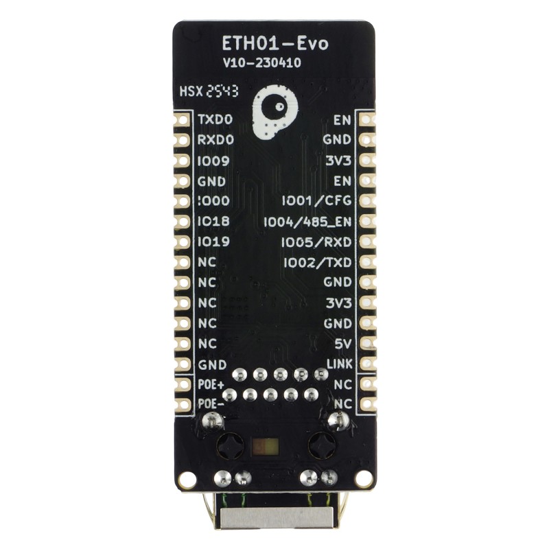 ETH01-EVO — модуль с процессором ESP32-C3, Wi-Fi 2,4 ГГц, Bluetooth 5 и Ethernet.