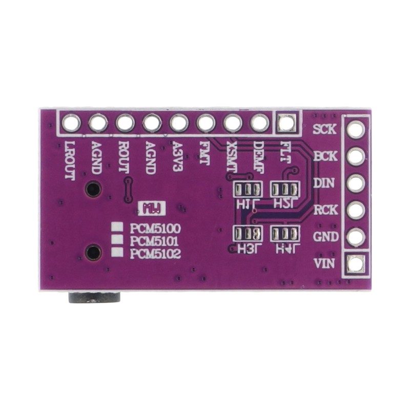 GY-PCM5102-typeB - аудіомодуль I2S ЦАП PCM5102A для Raspberry Pi