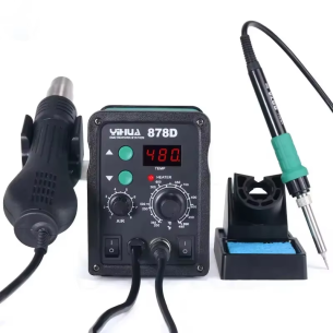 Yihua 878D - 2in1 Soldering Station HotAir + Iron 700W