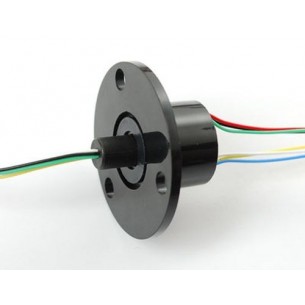 Slip Ring with Flange - 6-wire 240V/2A Rotary Connector