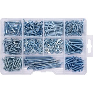 Zestaw wkręty, gwoździe 580szt - Vorel 24122