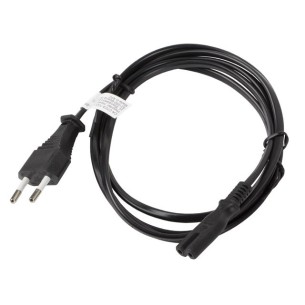 Power Cable Euro CEE7/16 - IEC320 C7 3m Black - Lanberg CA-C7CA-10CC-0030-BK