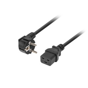 Power cable CEE7/7 - IEC320 C19 16A 1.8m VDE black - Lanberg CA-C19C-10CC-0018-BK