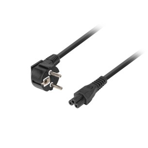 Kabel zasilający laptop (Miki) CEE7/7 - IEC320 C5 3m VDE czarny - Lanberg CA-C5CA-11CC-003-BK