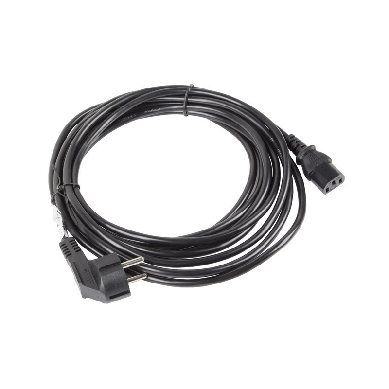 Кабель питания CEE 7/7 - IEC 320 C13 5 м VDE черный - Lanberg CA-C13C-11CC-0050-BK