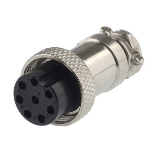 NC-518 8p - 8-pin microphone socket, cable mount, IP55