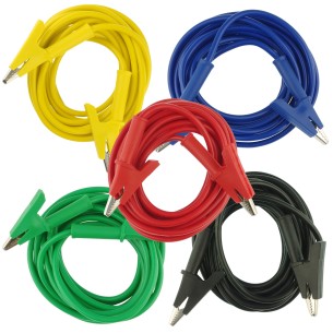 Set of 5 Precision Alligator Test Leads - Multicolor