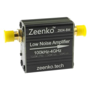 Low-noise RF amplifier 100 kHz – 4 GHz ZK04-BM Zeenko BM Series, battery powered
