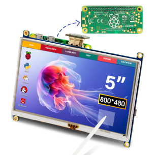 Wyświetlacz TFT dotykowy 800x480 px 5" do Raspberry Pi Zero - Elecrow RR050P
