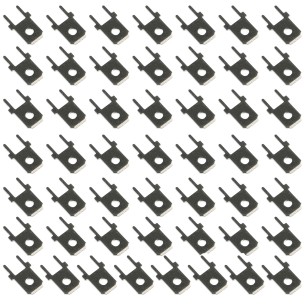 Konektor wtykowy męski 6,3 mm do montażu THT – 50 szt., grubość 0,8 mm