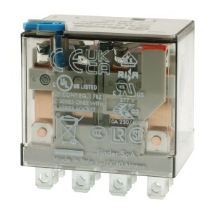Relay 24VDC 12A 4P - Finder 56.34.9.024.0040