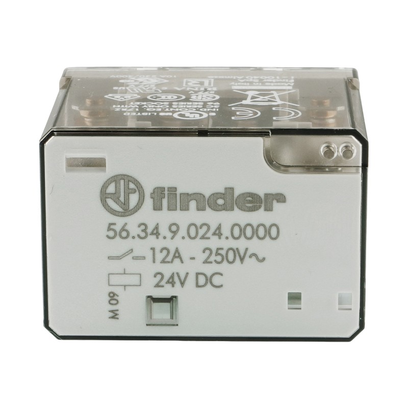 Реле 24VDC 12A 4P - Finder 56.34.9.024.0000