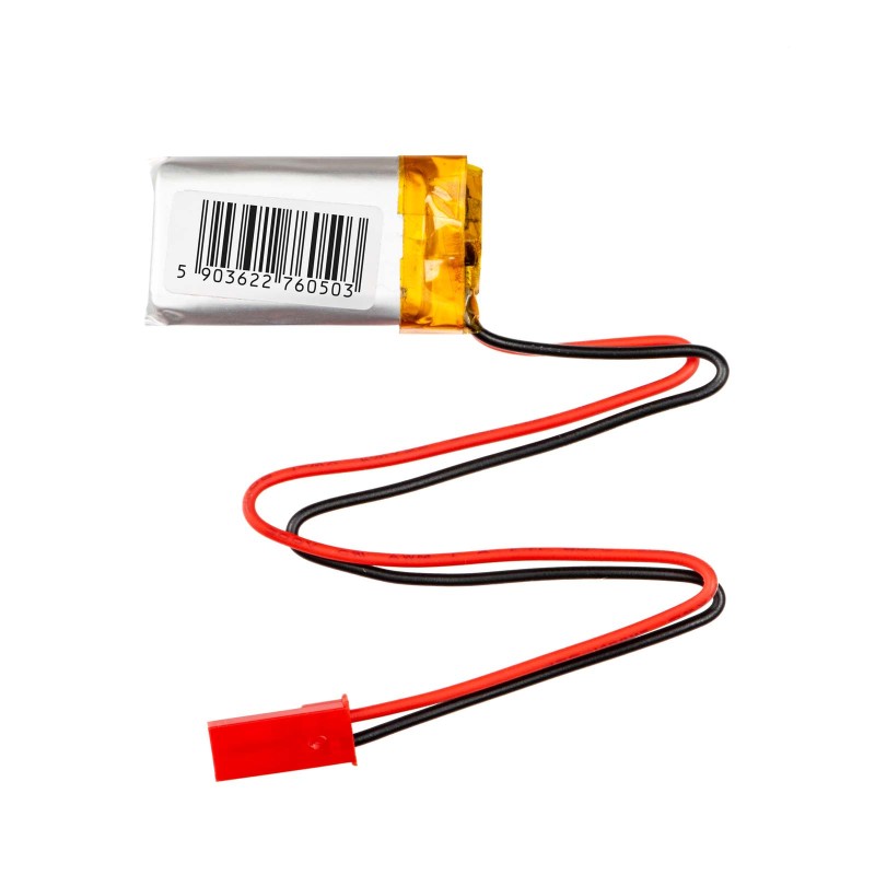 Літій-полімерний акумулятор Akyga LP402036 3.7V/220mAh, JST 2-контактний 2.54mm
