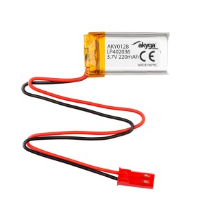 Li-Po Battery Akyga LP402036 3.7V/220mAh, JST 2-pin 2.54mm