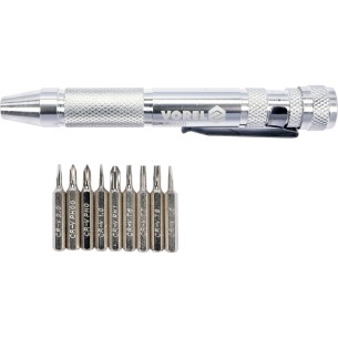 Zestaw wkrętak z bitami 10szt - Vorel 64400