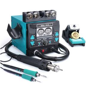 Yihua 992D-III - stacja lutownicza 2w1 hot air + grotowa (groty C245, C210)