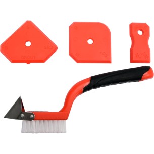 Silicone finishing tool set + brush with scraper - Yato YT-52621