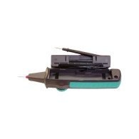 Open multimeter with probes