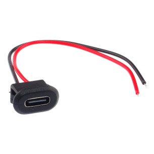 USB Type C socket on 10 cm cable