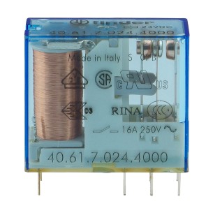 Przekaźnik miniaturowy 24V 16A SPDT do PCB - Finder 40.61.7.024.4000