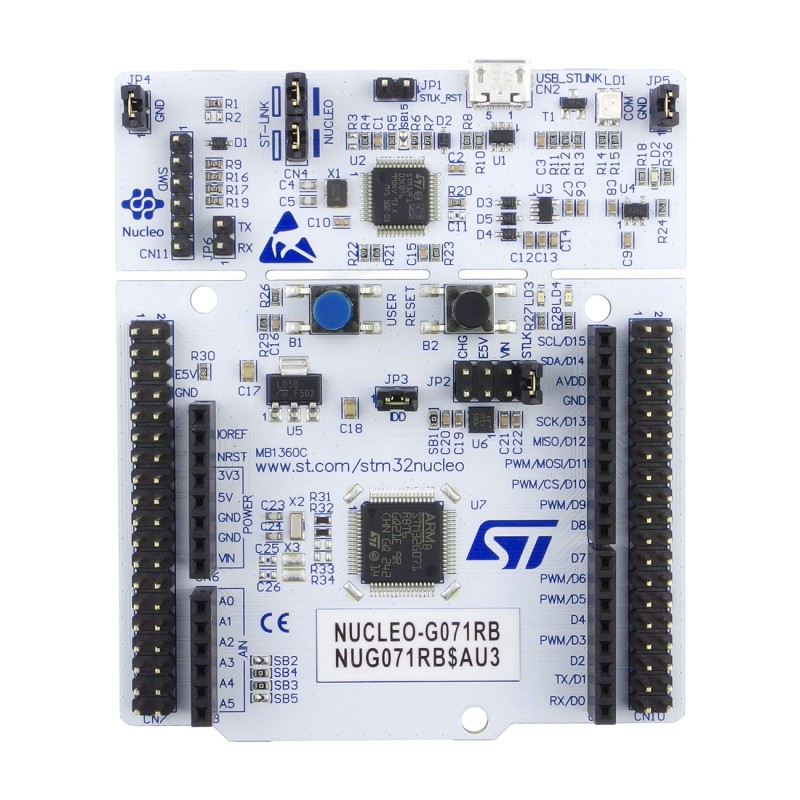 NUCLEO-G071RB - стартовый набор с микроконтроллером семейства STM32 (STM32G071RB)