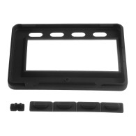 Front enclosure part with buttons