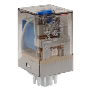 Finder 60.13.9.024.0040 - electromagnetic relay 24V 10A 3xCO plug-in