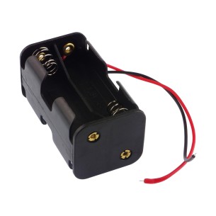 Battery Holder for 4 AA R6 batteries, double-row