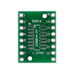 PCB SOP16/SSOP16 to DIP16 adapter (wide)