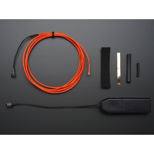 EL wire starter pack - Red 2.5 meter (8.2 ft)