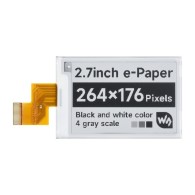 Wyświetlacz e-Paper E-Ink czarno-biały 2,7" 264x176 - Waveshare 13378