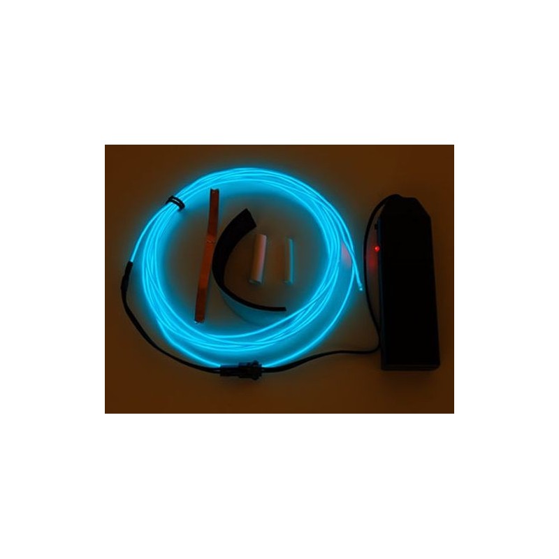 EL wire starter pack - Blue 2.5 meter (8.2 ft)